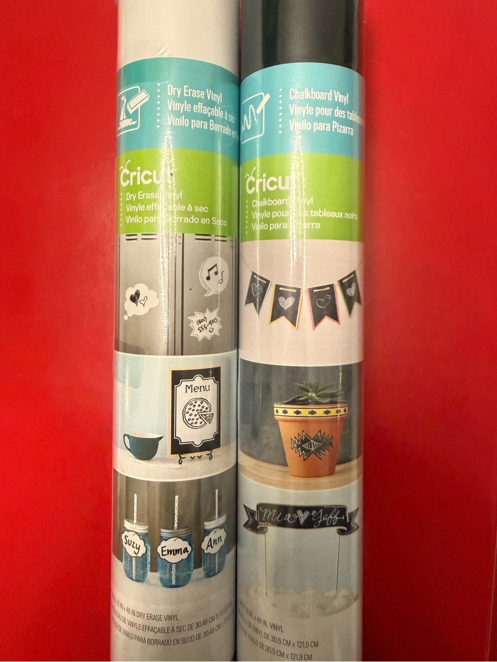 Cricut Chalkboard & Dry Erase Vinyl Rolls - Black & White